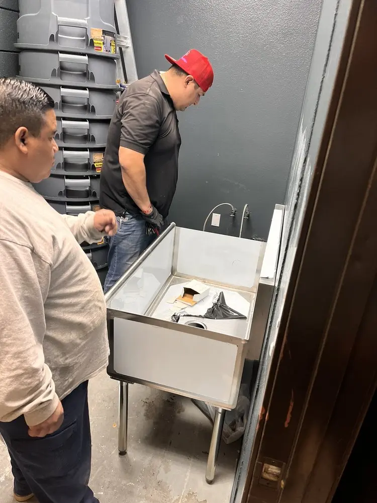 Commercial plumbing and sink installation in White Lake